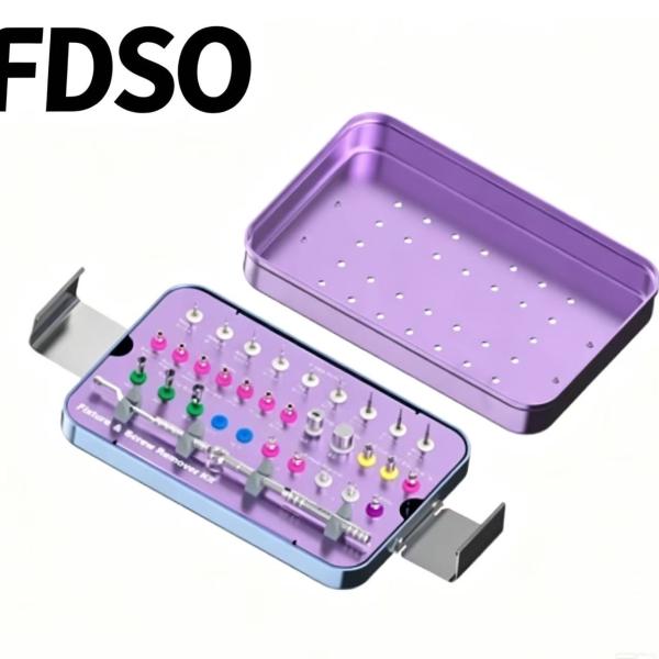 Dental Implant Rescue Kit, Broken Screw & Failed Fixture Remover Instrument Box