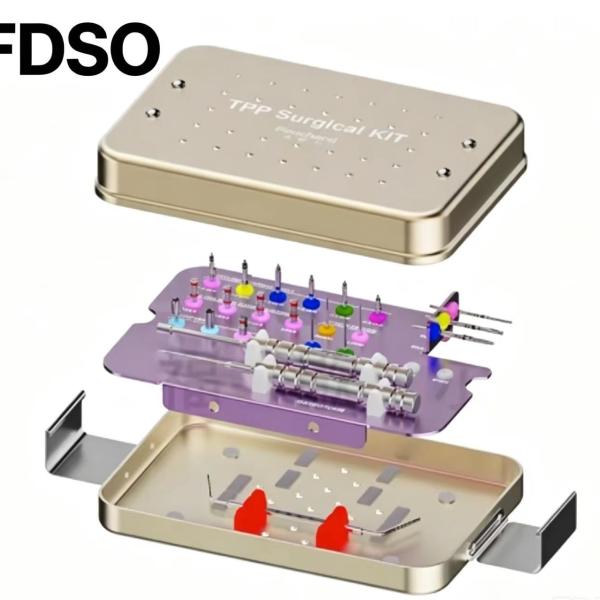 通用穿翼工具盒-FSD牙科种植通用工具盒通配各种植系统
