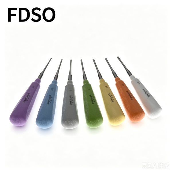 Straight Dental Elevator, Full Metal Handle Dental Extraction Instruments, Complete Sizes