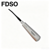 Curved Dental Elevator, Full Metal Handle Dental Extraction & Implant Instrument, Complete Sizes 7