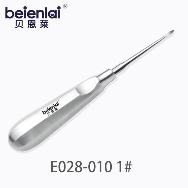 Benlai Root Tip Elevator E028-010 KXB #1, Straight Pointed 2.0 Tip, Hollow Octagonal Handle