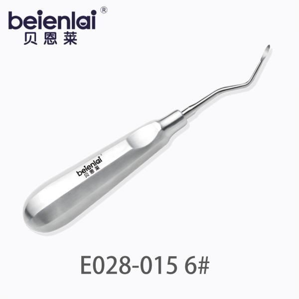 Benlai Root Tip Elevator E028-015 KXB #6, Left Small Curved 2.0 Tip, Hollow Octagonal Handle