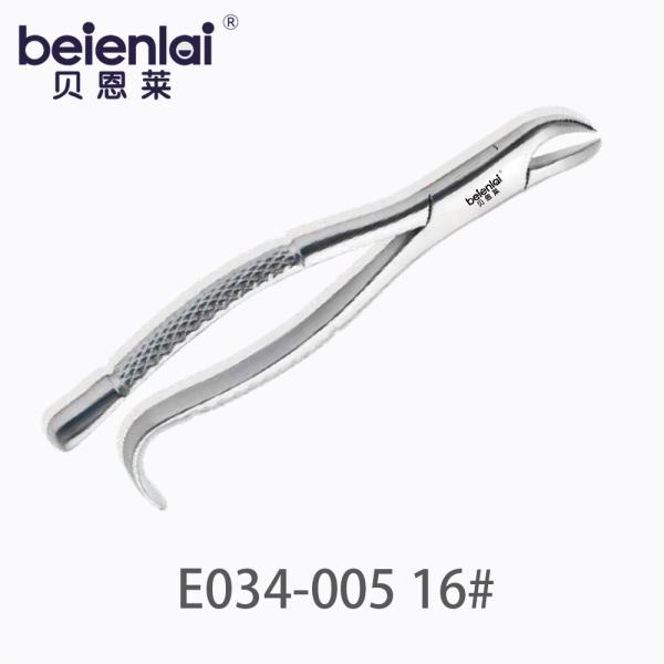 Benlai Adult Tooth Forceps E034-005 #16, for Mandibular Molar Extraction