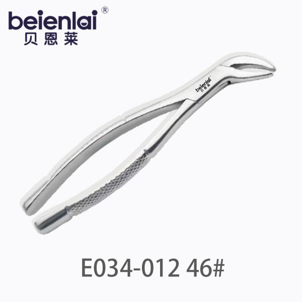 Benlai Adult Tooth Forceps E034-012 #46, for Mandibular Anterior Teeth Extraction