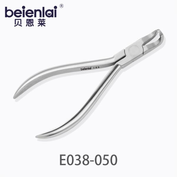 Benlai Orthodontic Pliers E038-050, Curved Tip Posterior Bracket Remover