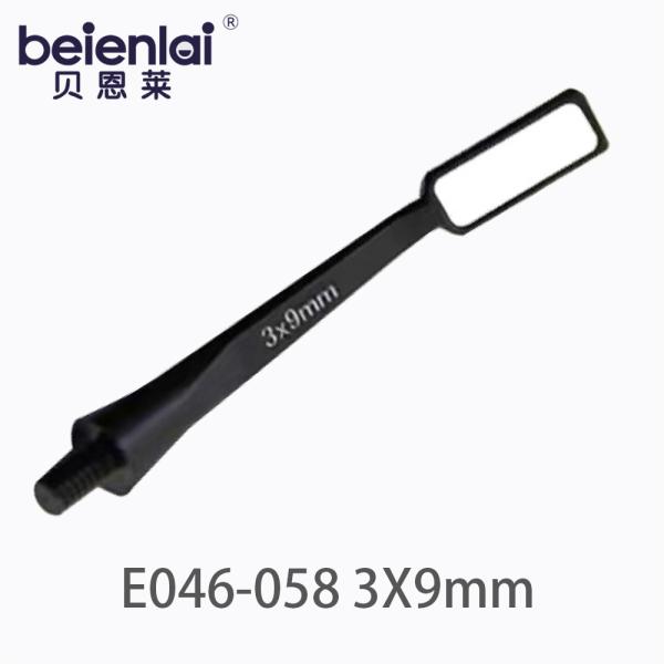 Benlai Dental Mouth Mirror E046-058, 3*9mm Micro HD Single-Sided Mirror Head with Flat Shaft
