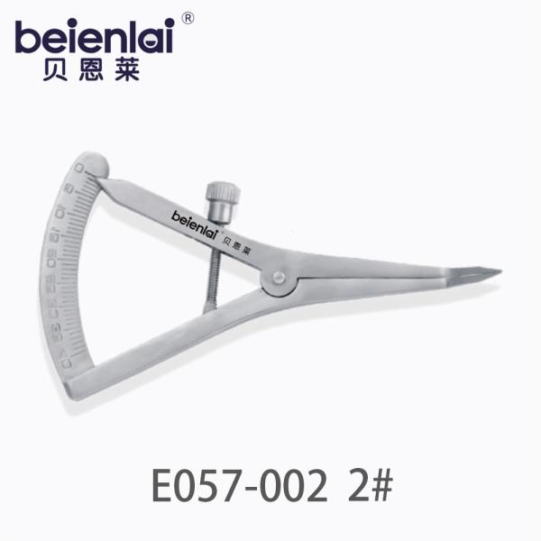 Benlai Ophthalmic Measuring Gauge E057-002 No.2, Curved Tip, 0-20mm Range