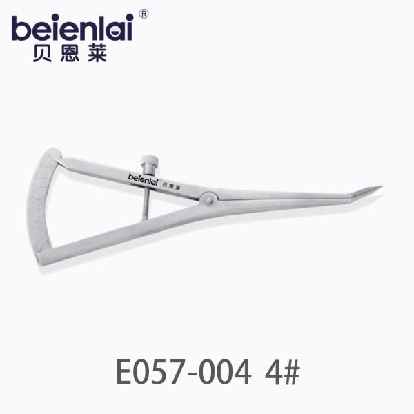 Benlai Ophthalmic Measuring Gauge E057-004 No.4, Curved Short Tip, 0-40mm Range