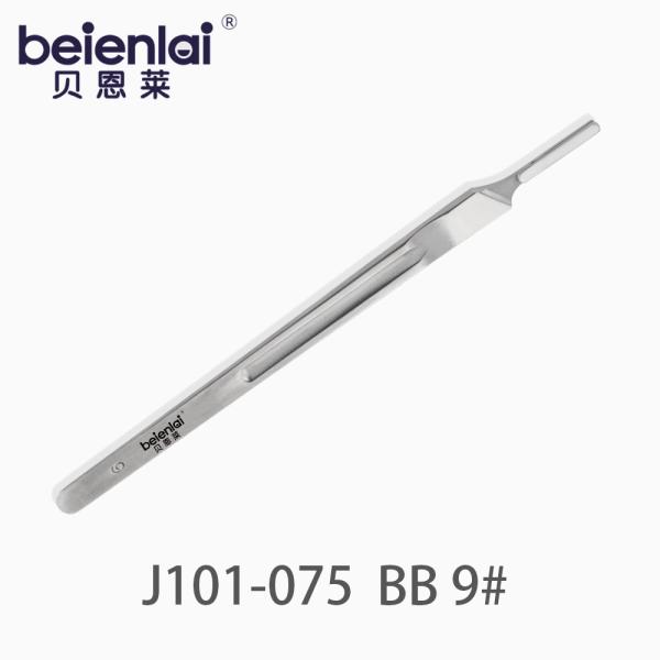 Benlai Scalpel Handle J101-075 BB No.9, Flat Straight Handle