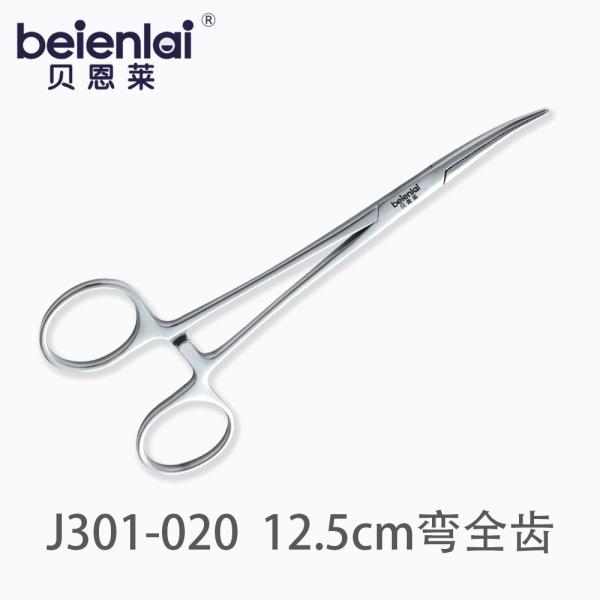 Benlai Hemostatic Forceps J301-020, Curved Full Teeth, 12.5cm