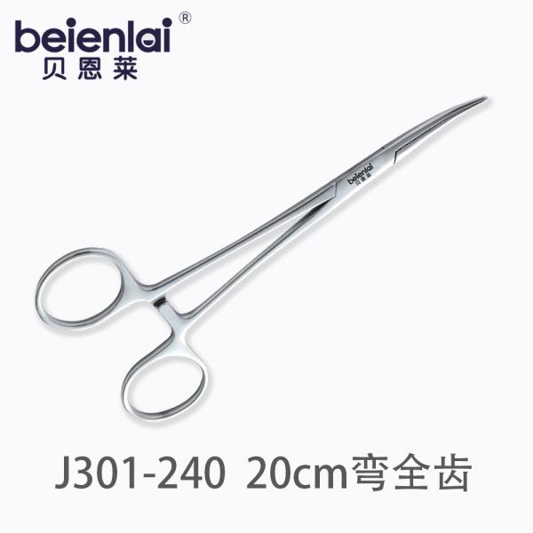 贝恩莱 止血钳 J301-240 20cm 弯全齿