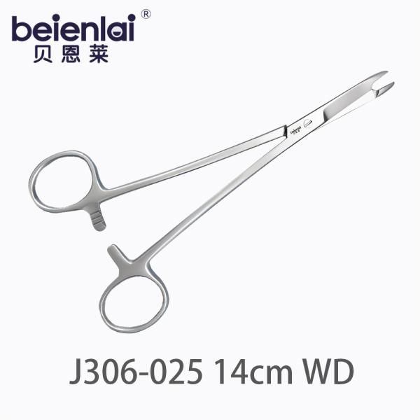 贝恩莱 显微持针钳 J306-025 14cm 带剪 WD