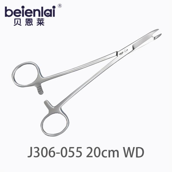 Benlai Micro Needle Holder J306-055, 20cm, With Cutter, Wide Diamond