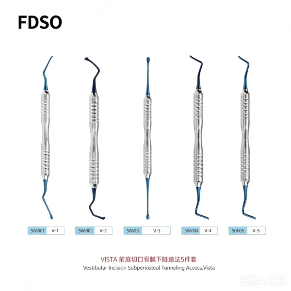 马杰斯特 牙科用分离器 VISTA 前庭切口骨膜下隧道法5件套