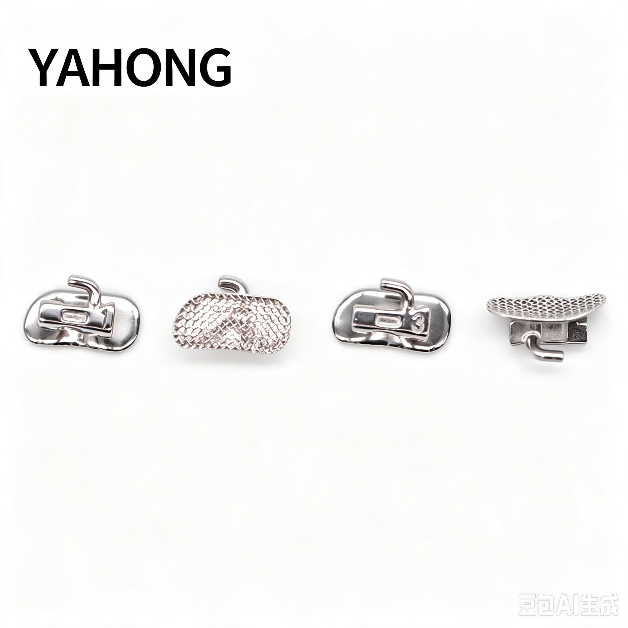 YAHONG Orthodontic Buccal Tube 6‑Position Single‑Tube Bondable Buccal Tube 4G (F1) Boxed 4*1 Bag Pack