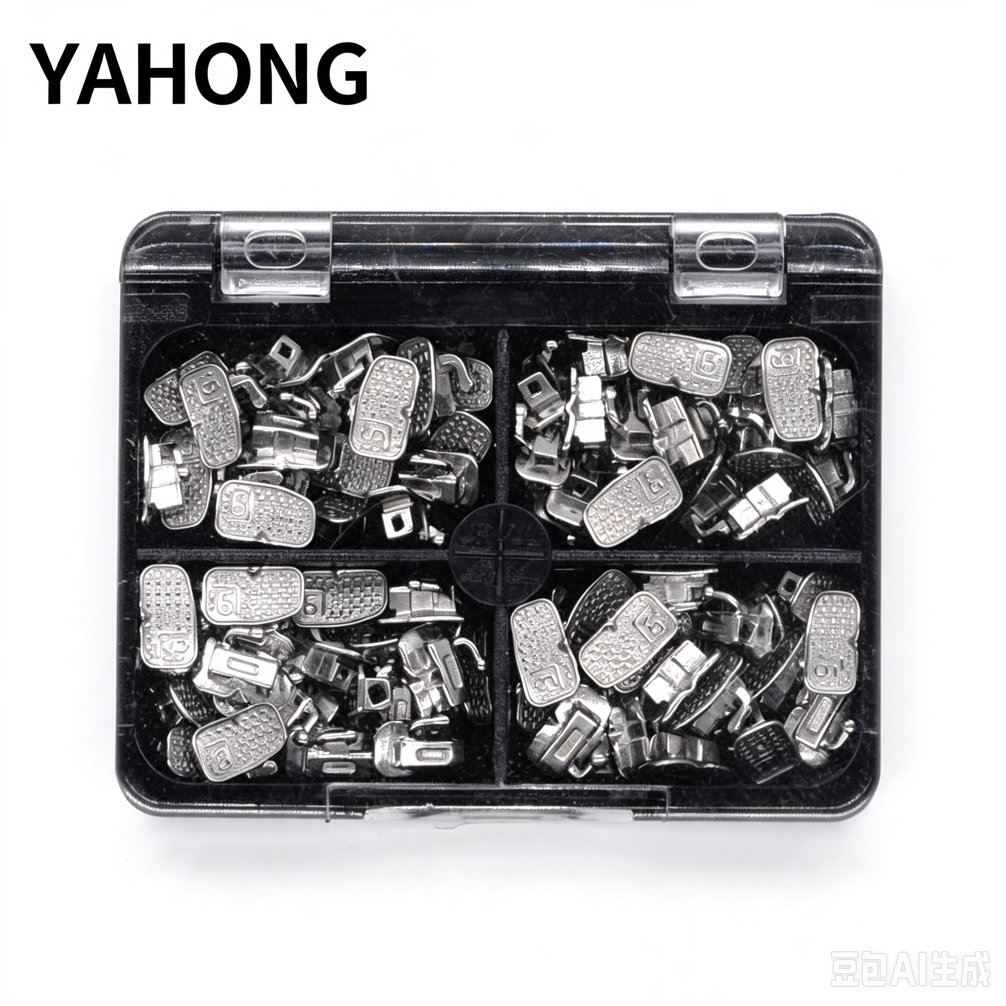 YAHONG Orthodontic Buccal Tube 6‑Position Integral Single‑Tube Bondable Buccal Tube (F1) Boxed 4*1 Bag Pack 2