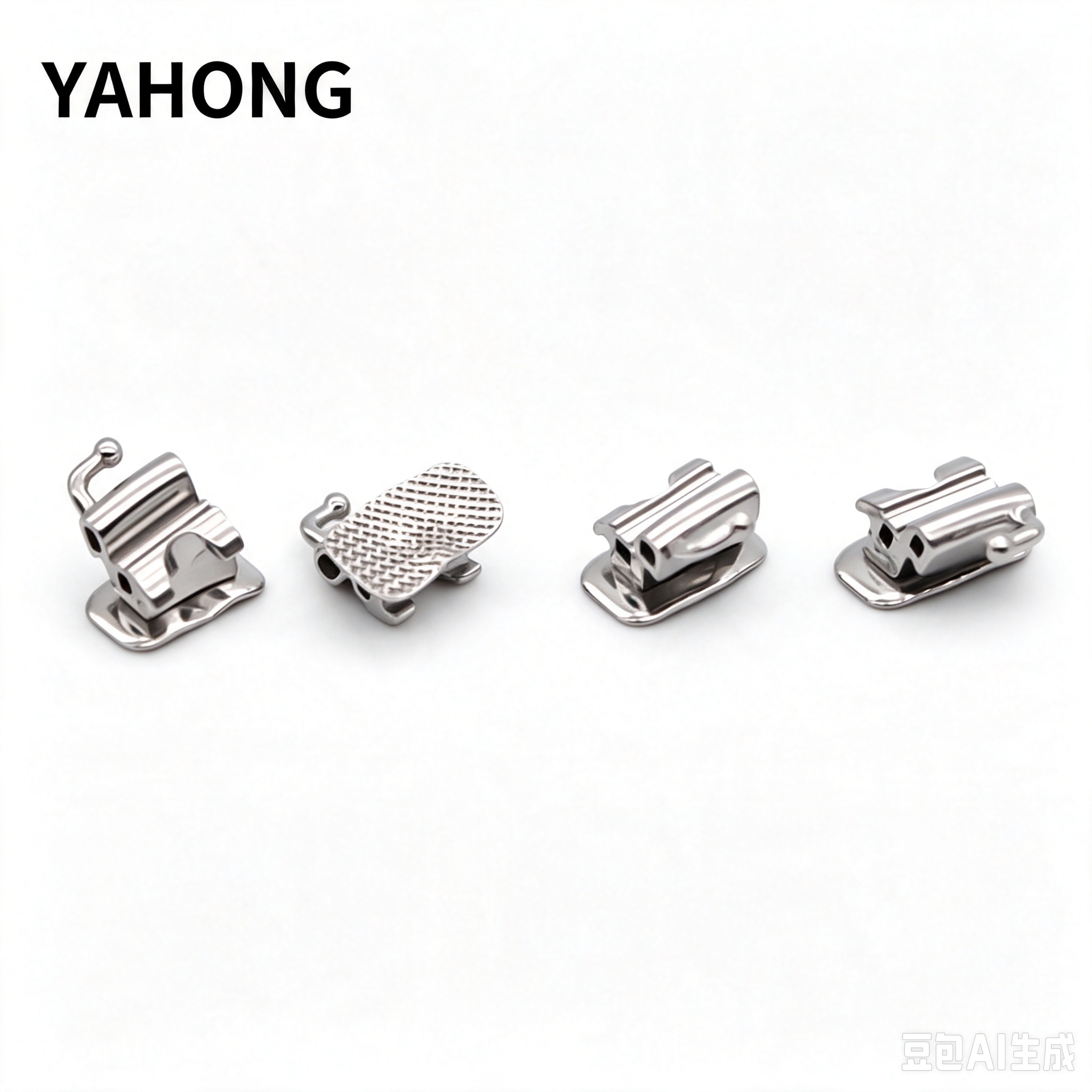 YAHONG Orthodontic Buccal Tube 6‑Position Double‑Tube Bondable Buccal Tube (2 Upper 2 Lower) 40*1(Box) Bag Pack