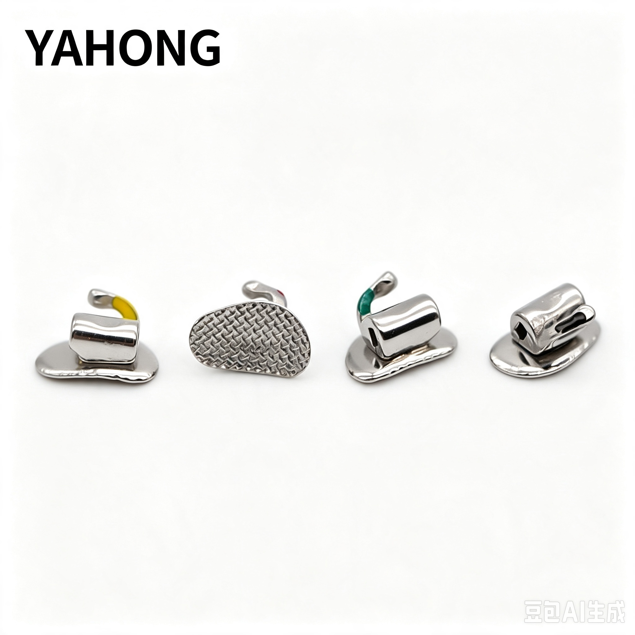 亚宏正畸颊面管 7牙位 单管 粘结型颊面管 1G（F1）盒装 4*1（套）袋装