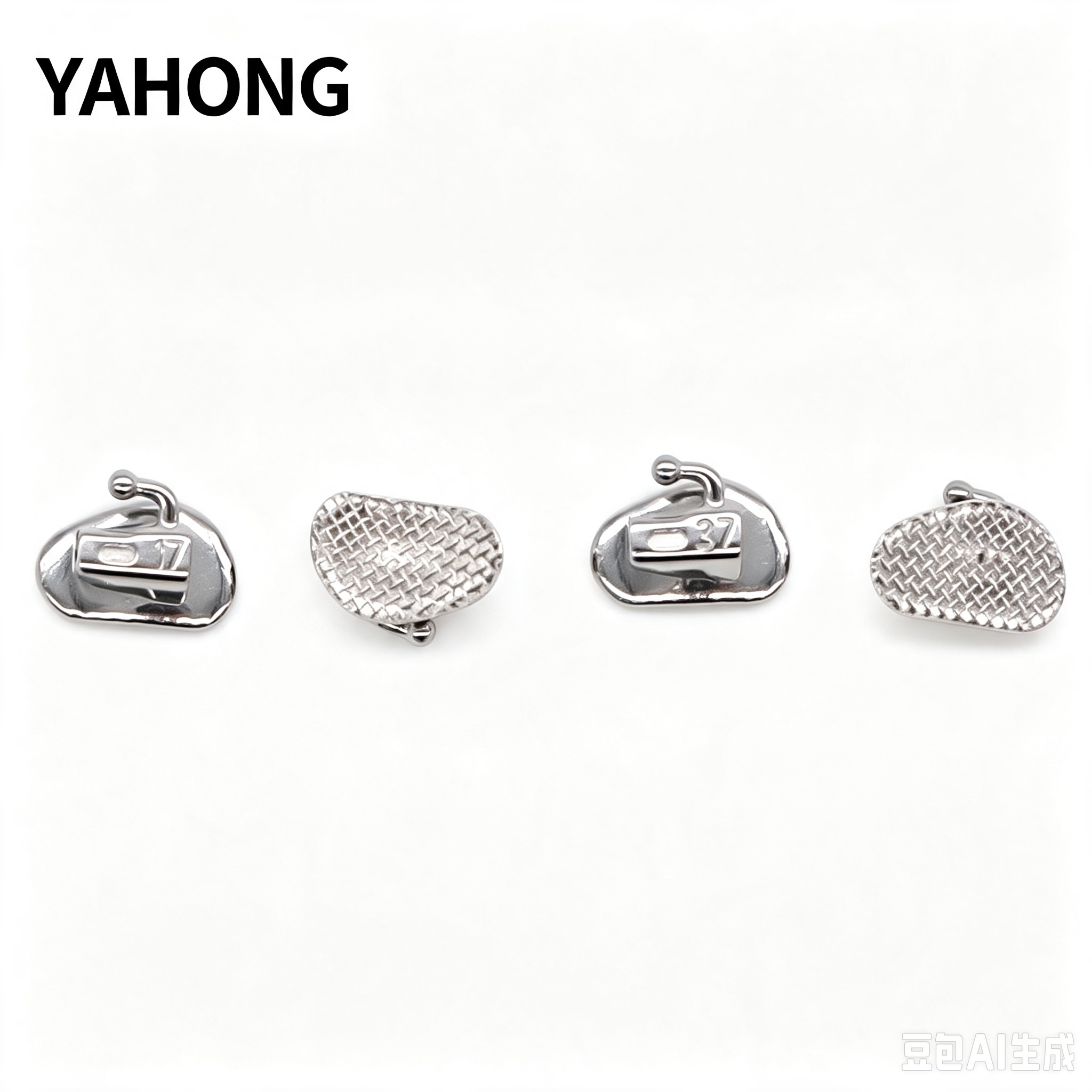Yahong Orthodontic Buccal Tube 7‑Position Single‑Tube Bondable Buccal Tube 2G (F1) Boxed 4*1(Set) Bag Pack