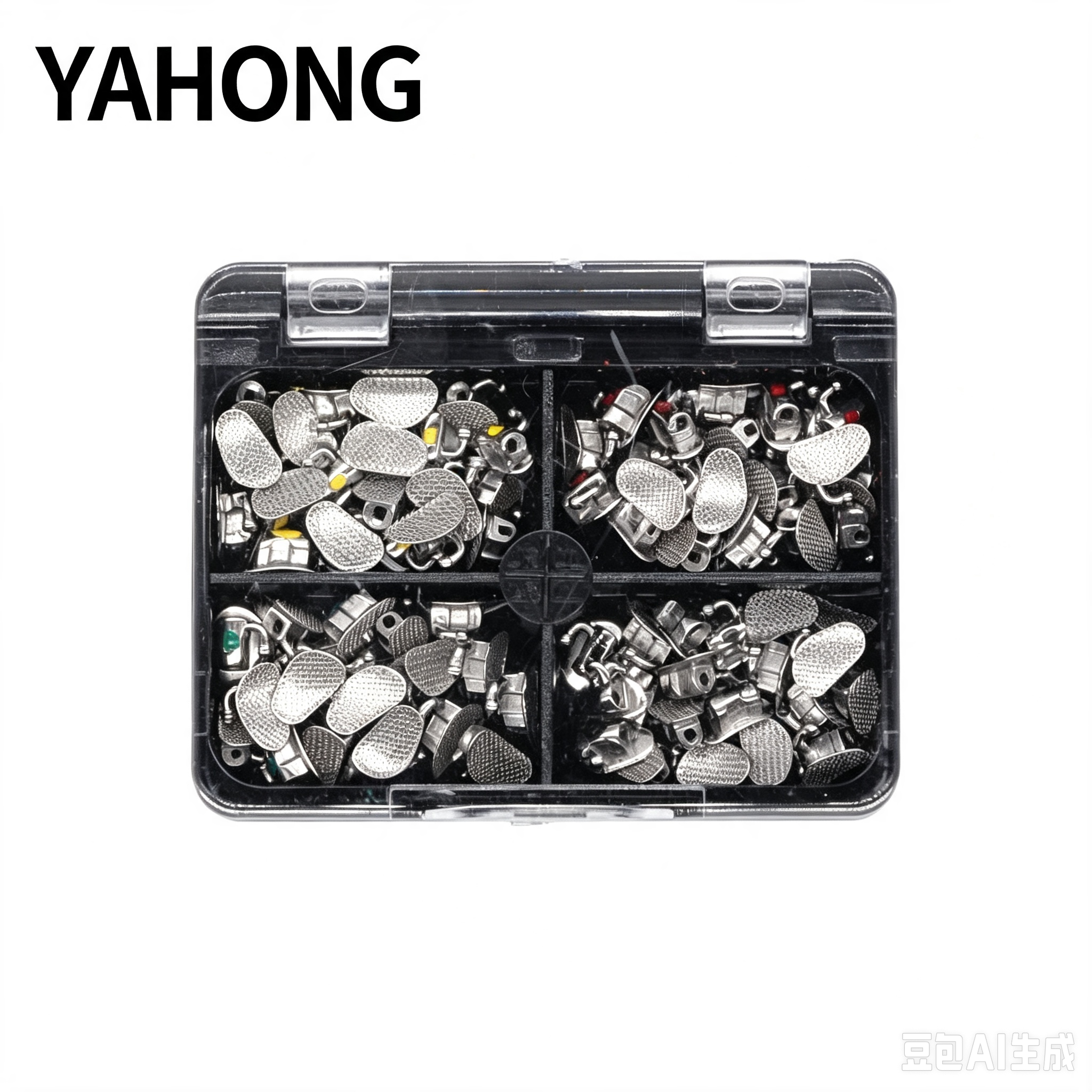 Yahong Orthodontic Buccal Tube 7‑Position Single‑Tube Bondable Buccal Tube 3G (F1) Boxed 4*1(Set) Bag Pack 2