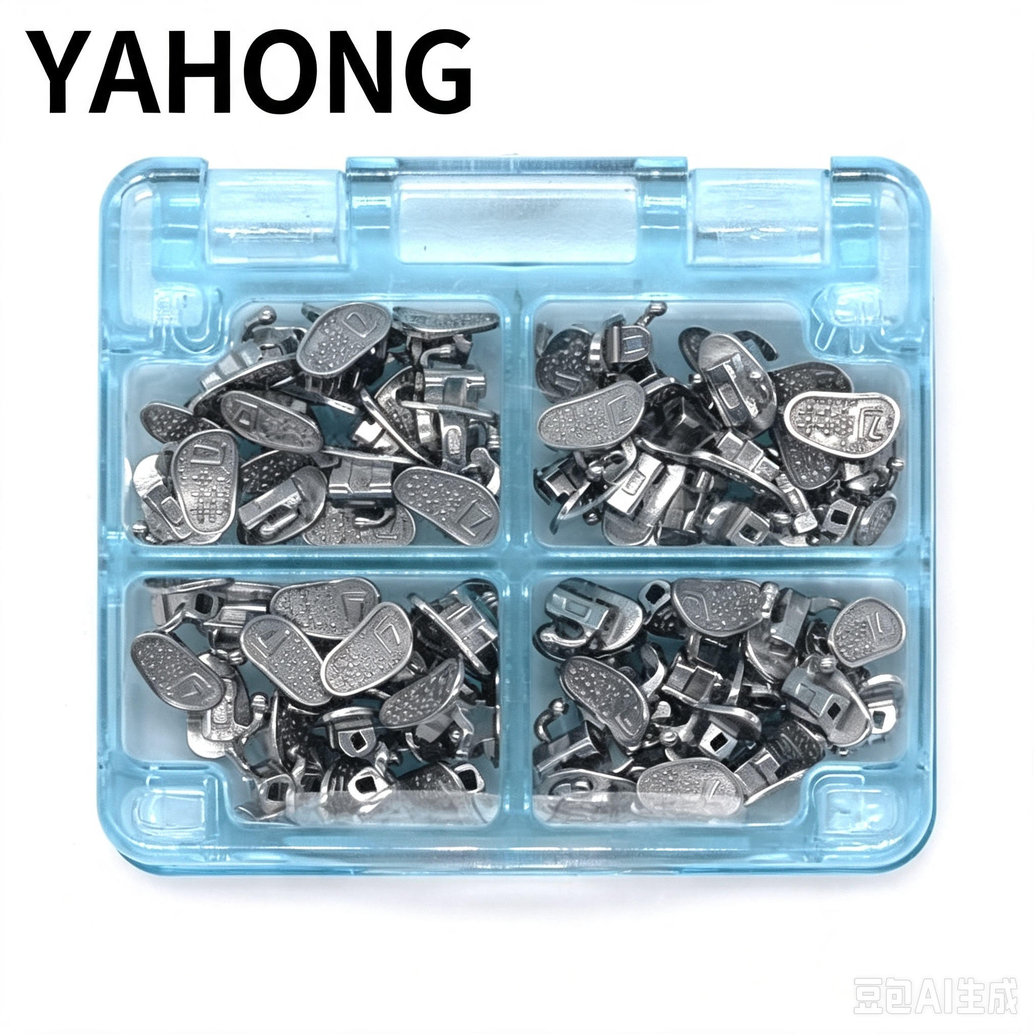 Yahong Orthodontic Buccal Tube 7‑Position Integral Single‑Tube Bondable Buccal Tube (F1) Boxed 4*1(Set) Bag Pack 2