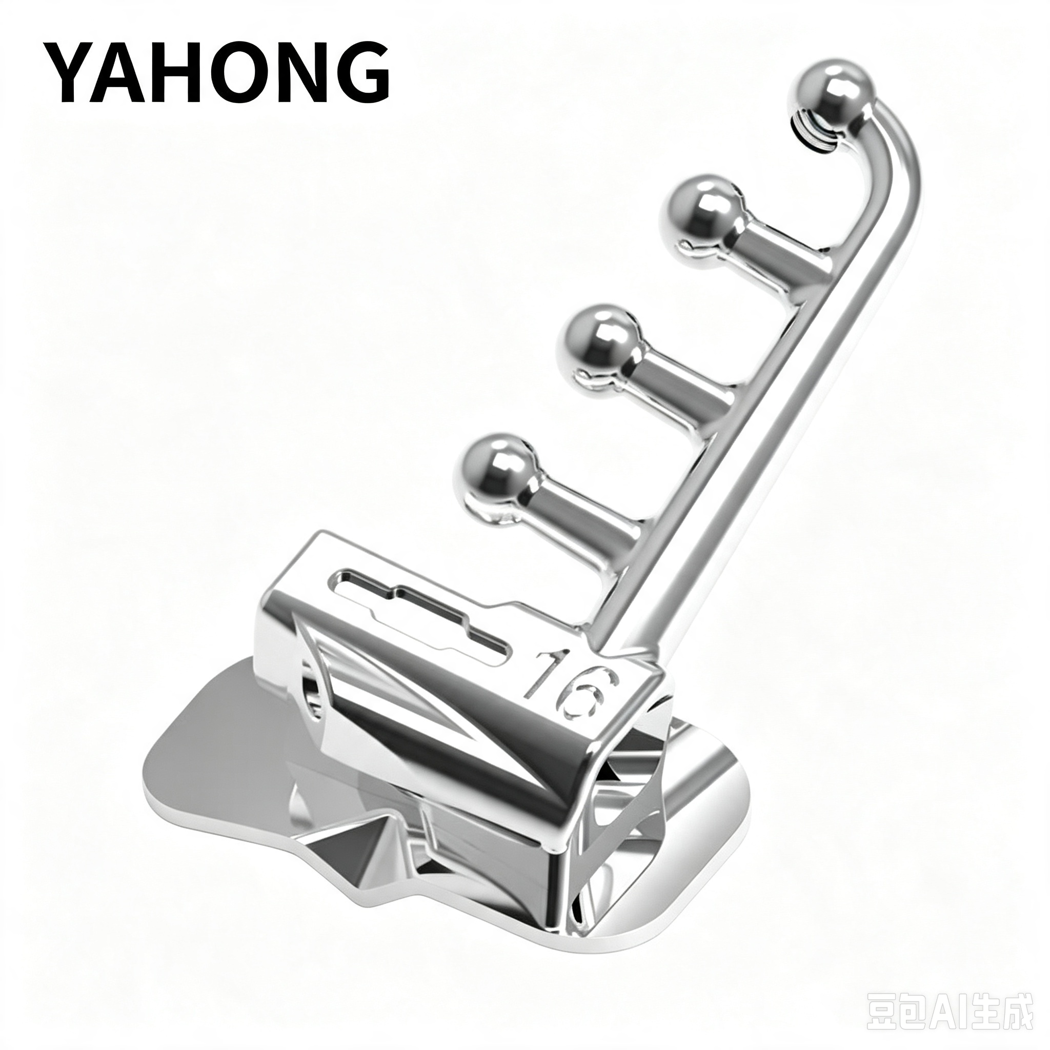 Yahong Orthodontic Buccal Tube Double‑Tube Multi‑Hook Straight Wire Buccal Tube 4*1(Box)