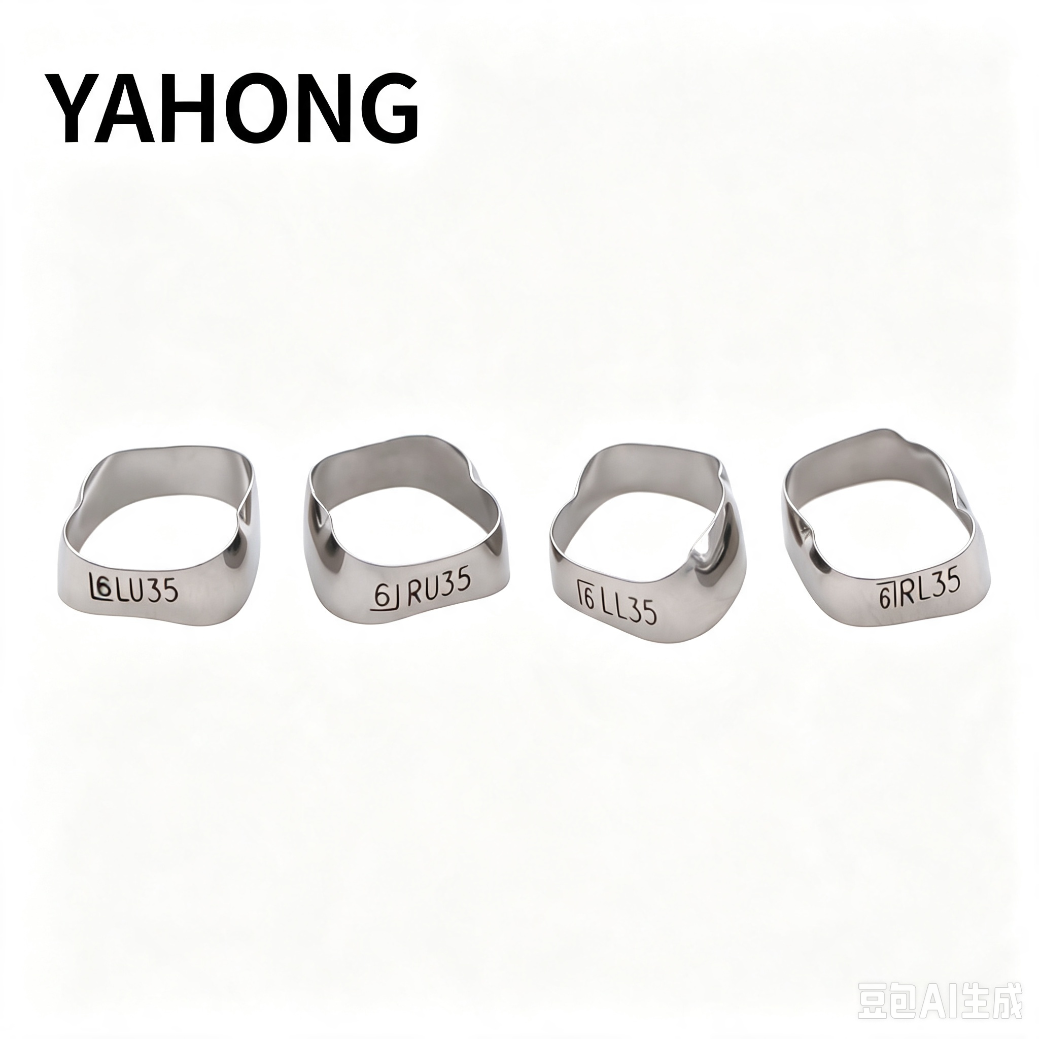 Yahong Orthodontic Band Plain Band 4*1(Set) Bag Pack