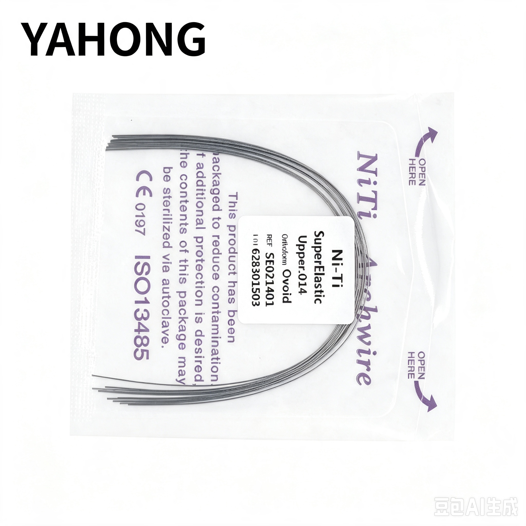 Yahong Orthodontic Arch Wire Super‑Elastic Niti (Round Wire) 10*1