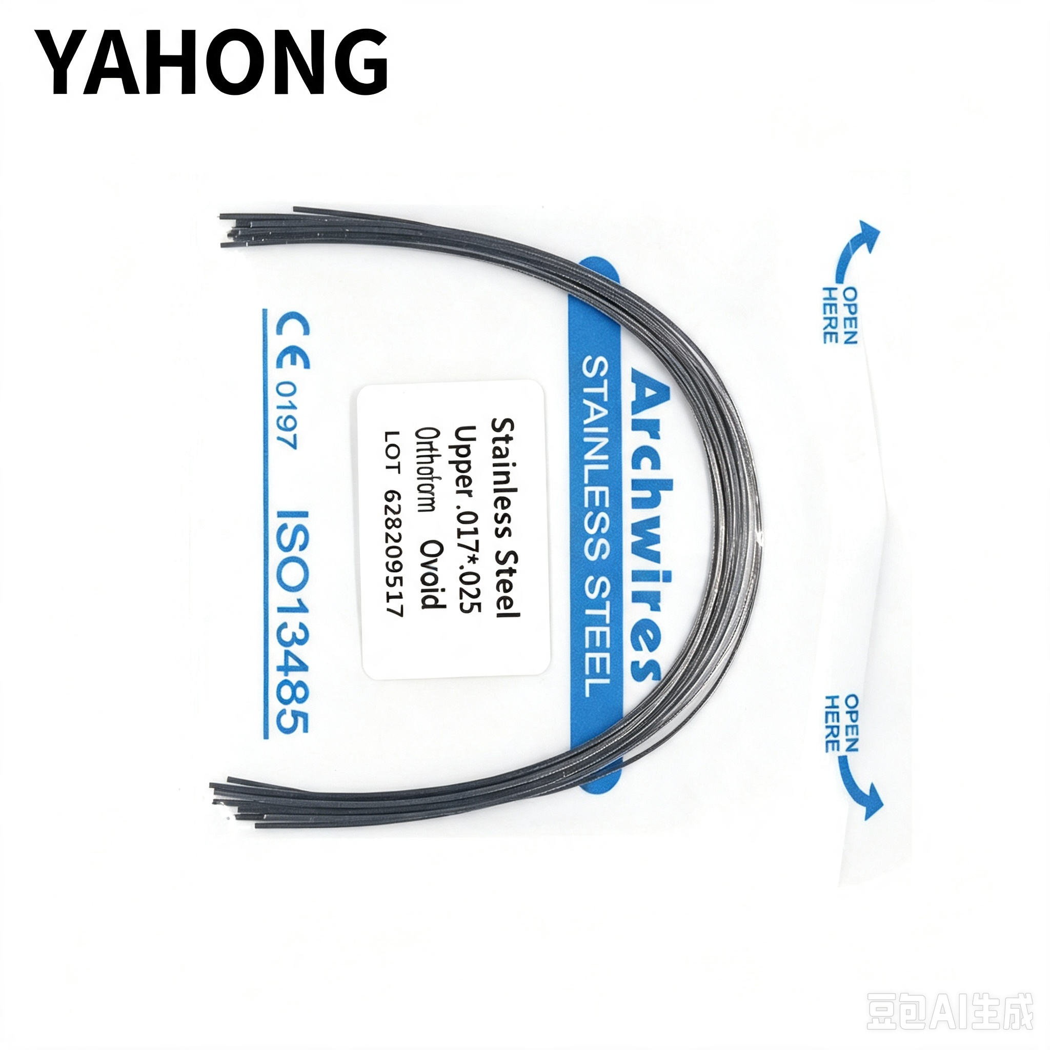Yahong Orthodontic Arch Wire Stainless Steel (Rectangular Wire) 10*1