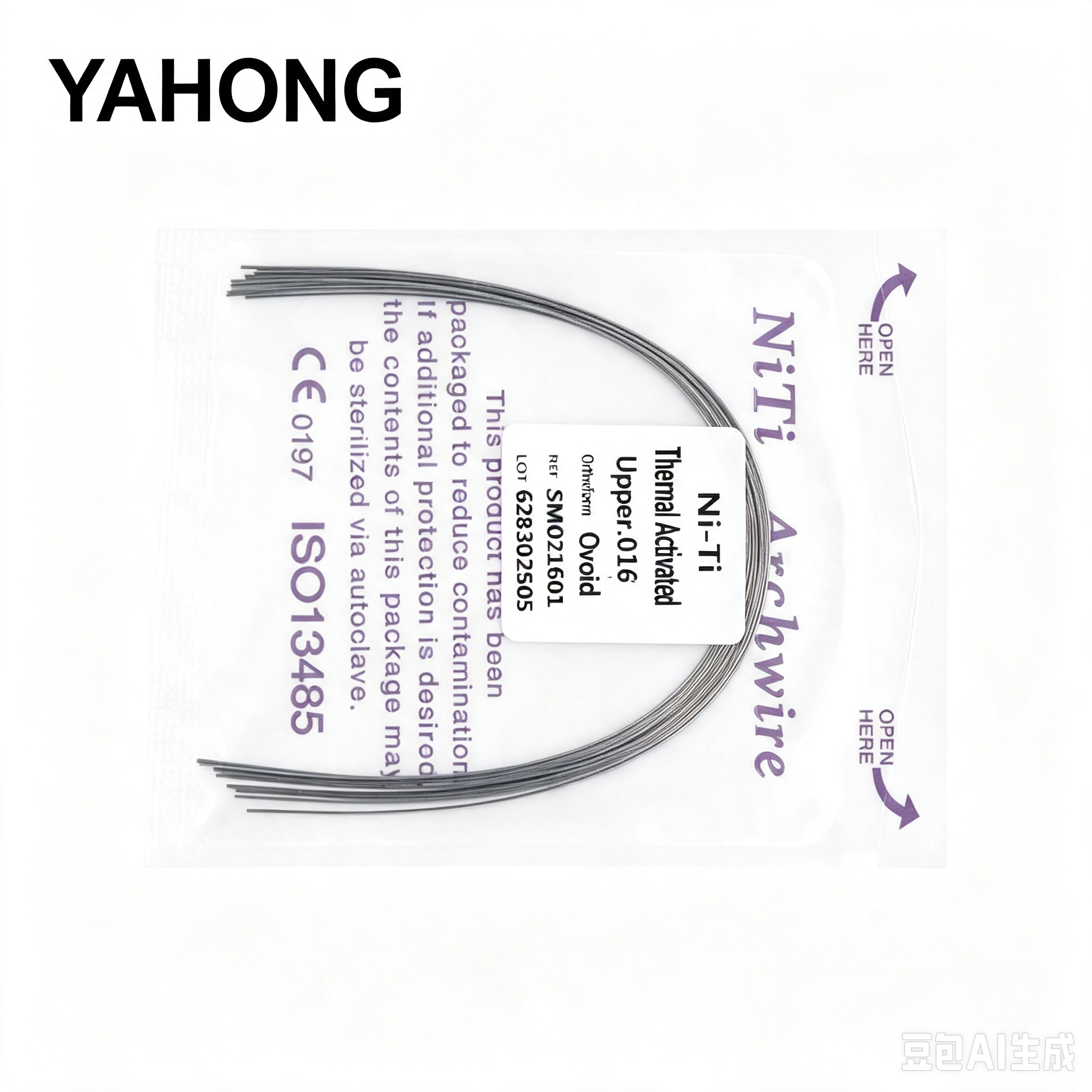 Yahong Orthodontic Arch Wire Heat‑Activated Niti (Round Wire) 10*1