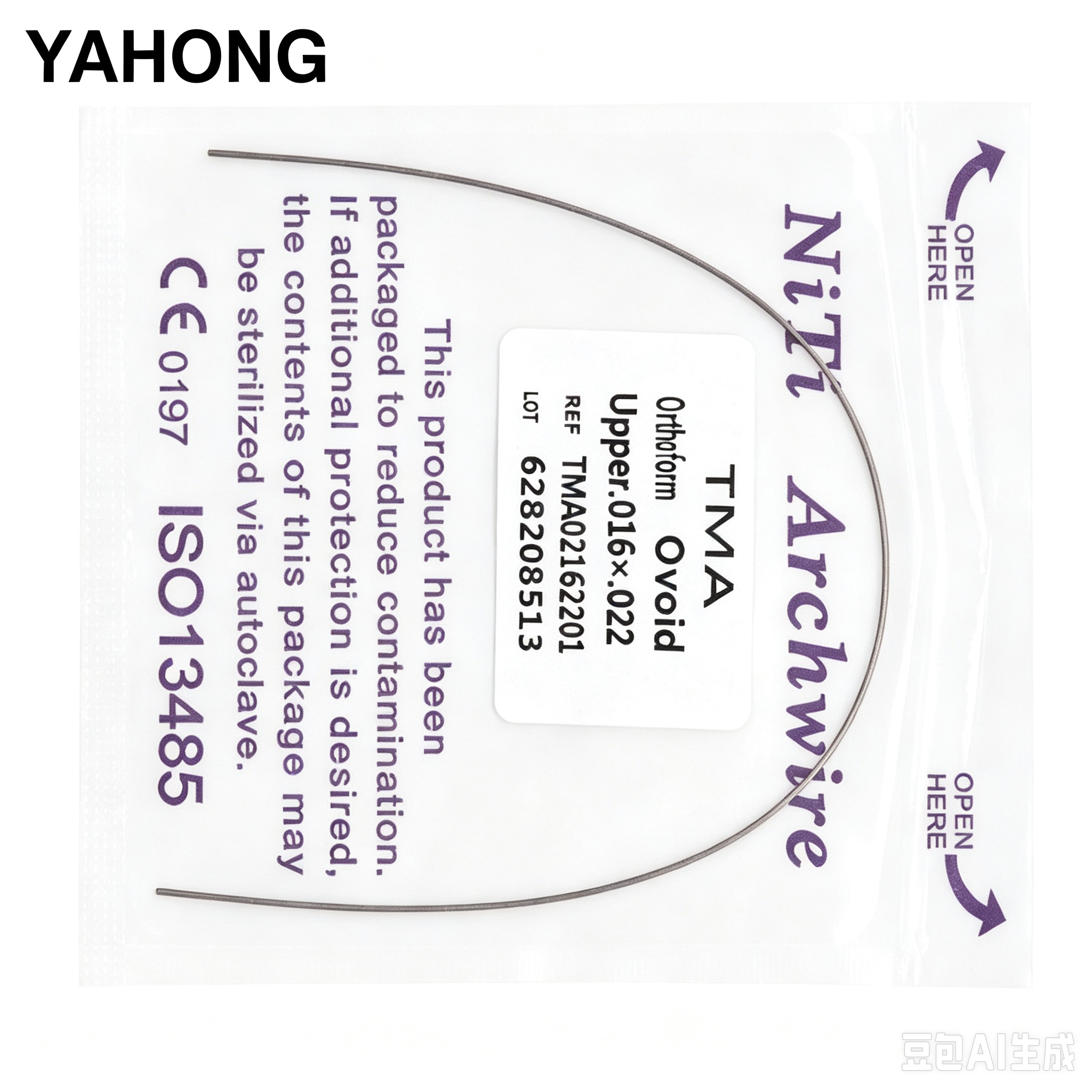 Yahong Orthodontic Arch Wire TMA Wire (Rectangular Wire) 1*1
