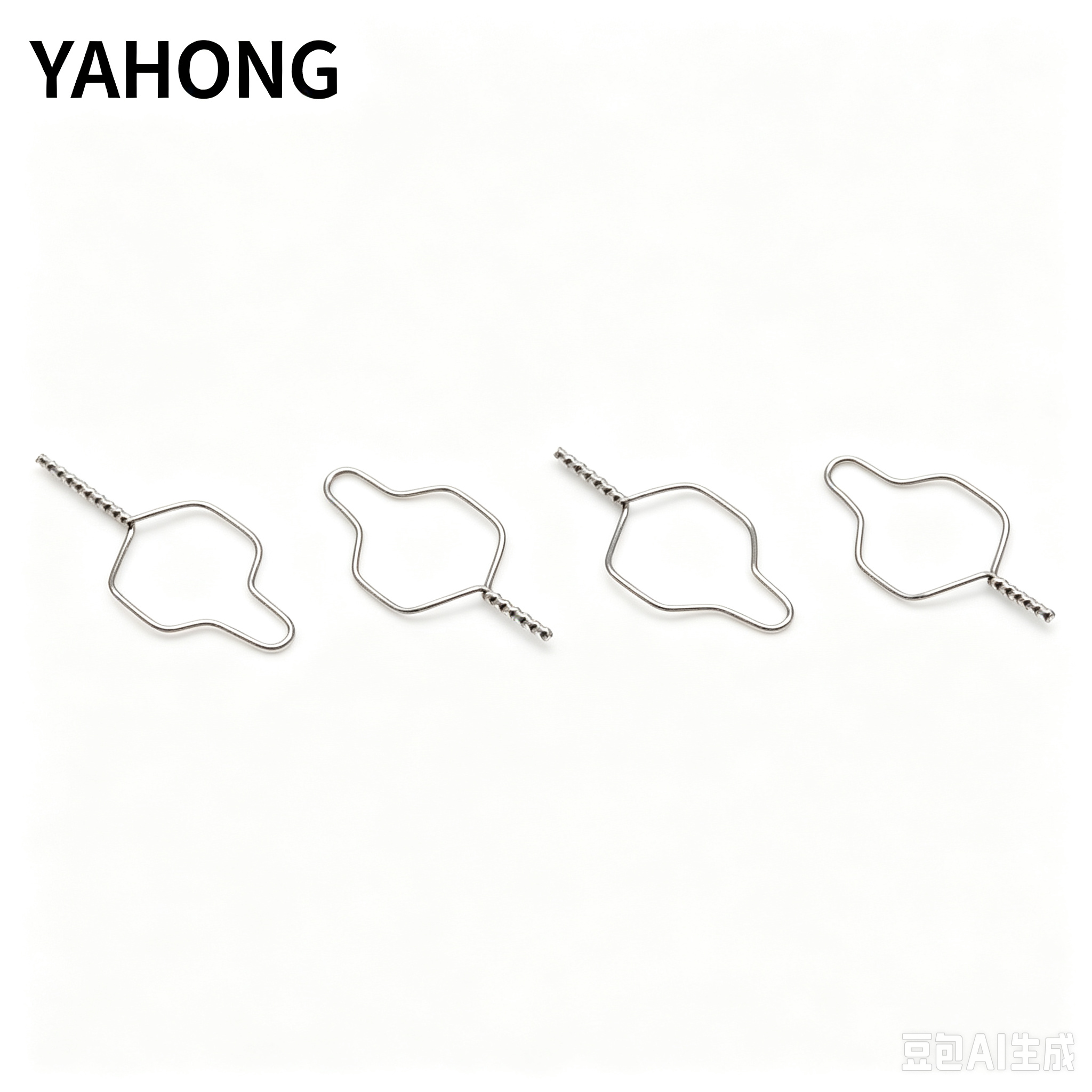 YAHONG Orthodontic Arch Wire Stainless Steel Pre‑formed Ligature Wire (No Hook) 100*1