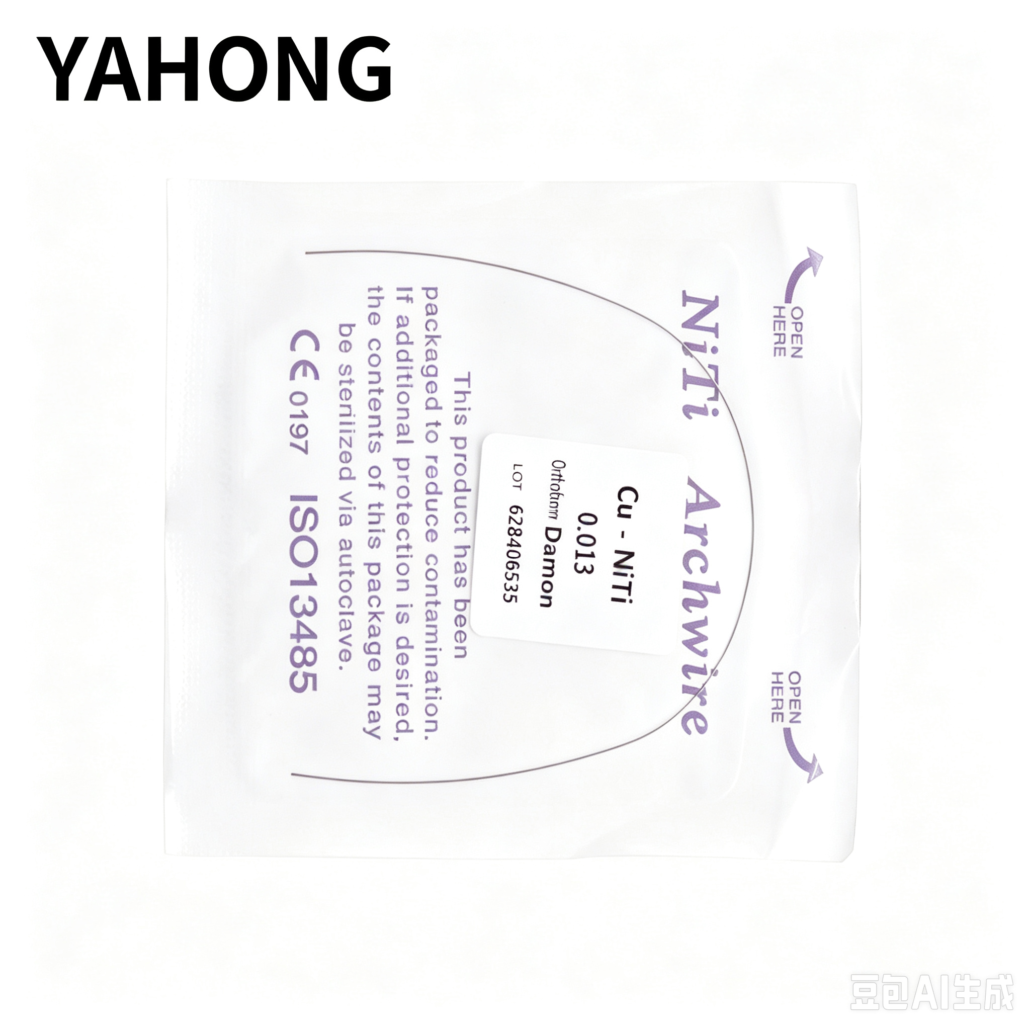 YAHONG Orthodontic Arch Wire Copper‑NiTi (Round Wire) 1*1