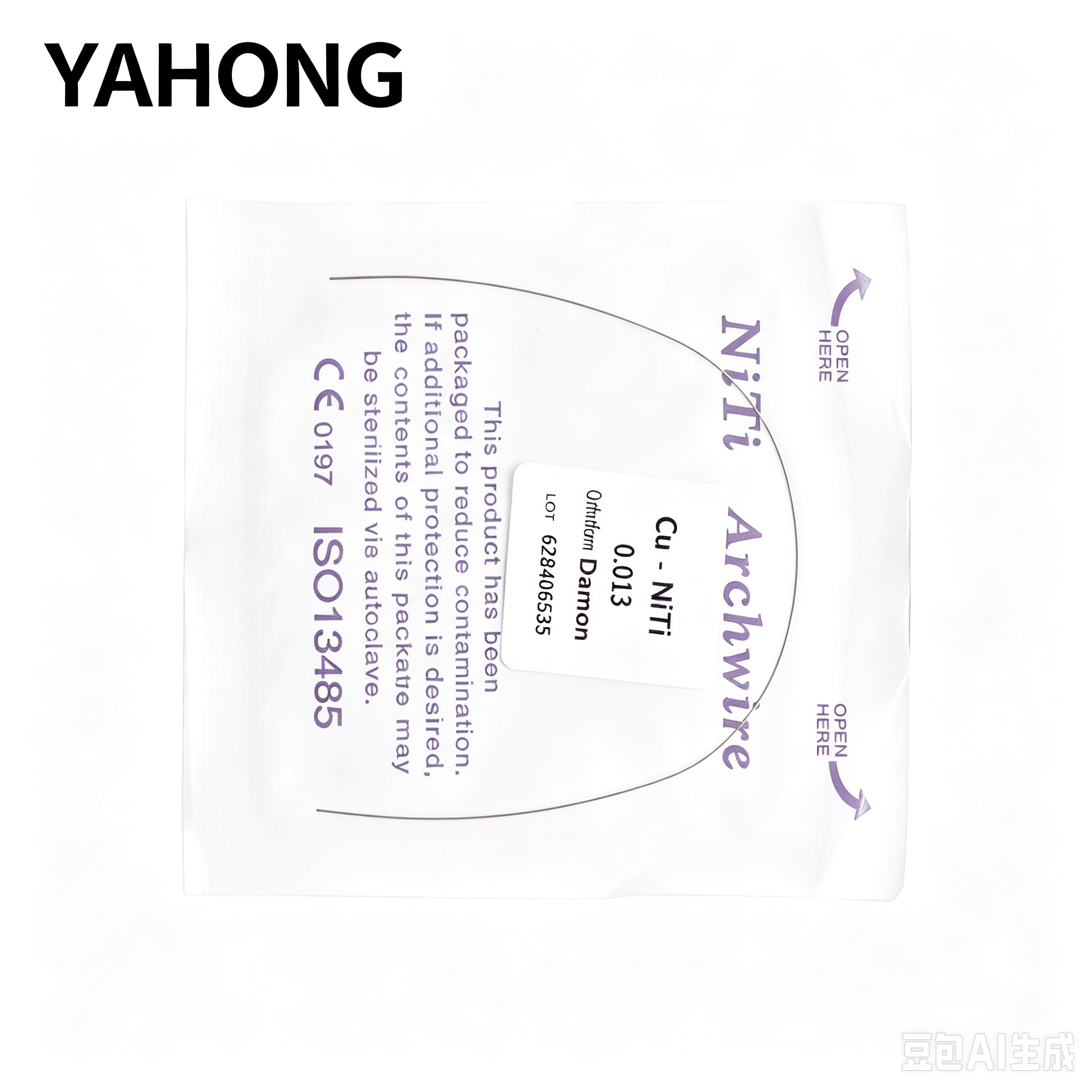 YAHONG Orthodontic Arch Wire Copper‑NiTi (Round Wire) With StopsOrmco 1*1