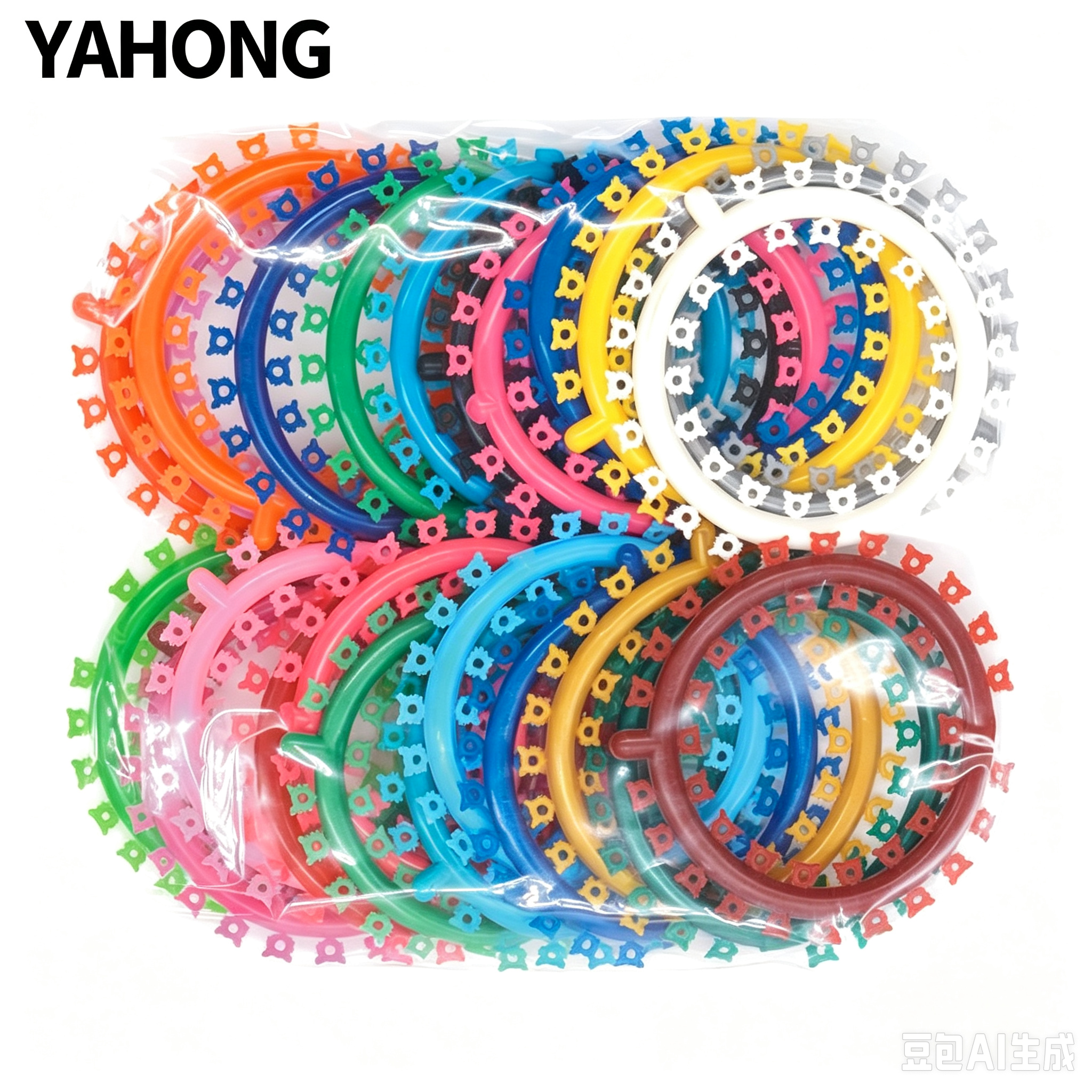 YAHONG Orthodontic Rubber Bands Cartoon Ligature Ties 25*1 2