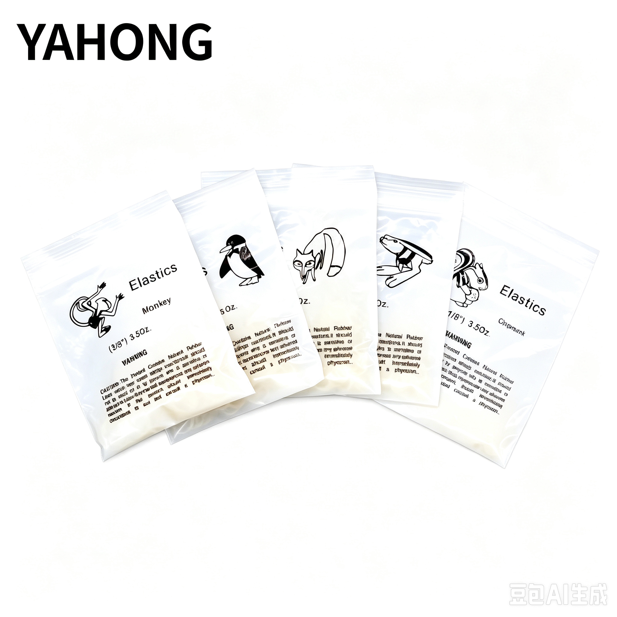 YAHONG Orthodontic Rubber Bands O‑Shape Elastics 5000*1