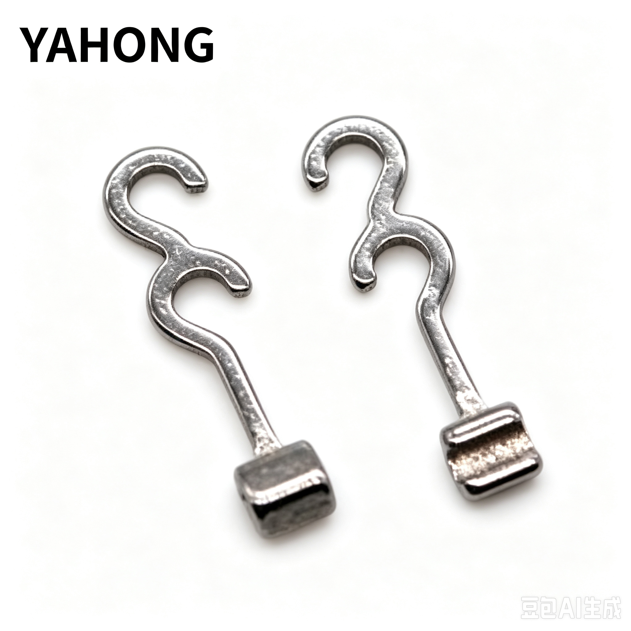 YAHONG Intra‑Oral Orthodontic Attachments Double Question‑Mark Hook (Left/Right) (W3‑6) Box 50*1, 25 pcs each for left and right