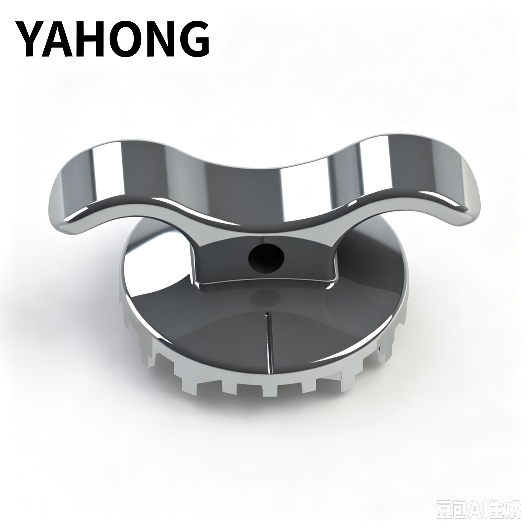 Yahong Intra‑Oral Orthodontic Attachments Bondable Double‑Wing Lingual Button with Horizontal Hole (W3‑3) Box 50*1
