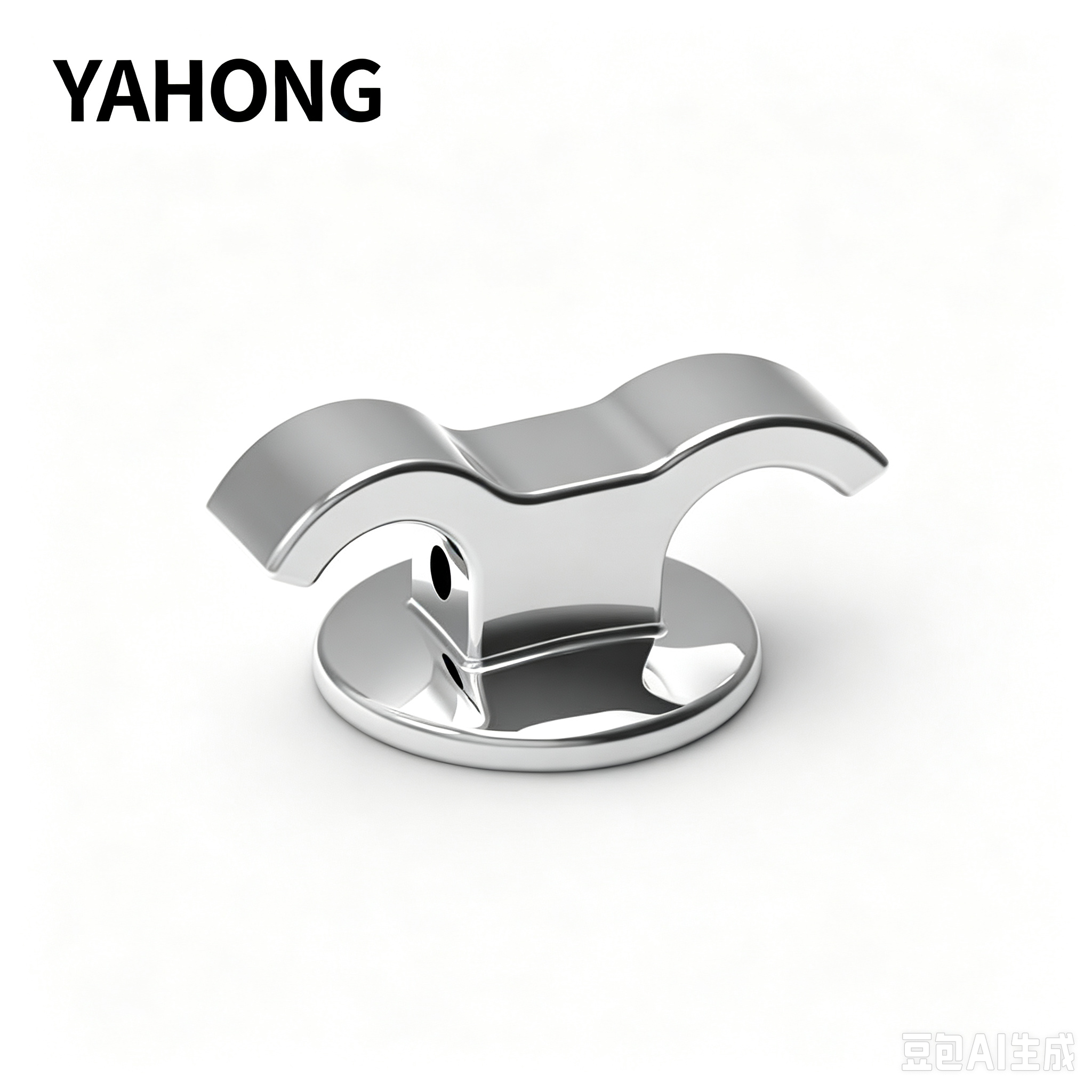 Yahong Intra‑Oral Orthodontic Attachments Bondable Double‑Wing Lingual Button with Vertical Hole (W3‑3) Box 50*1