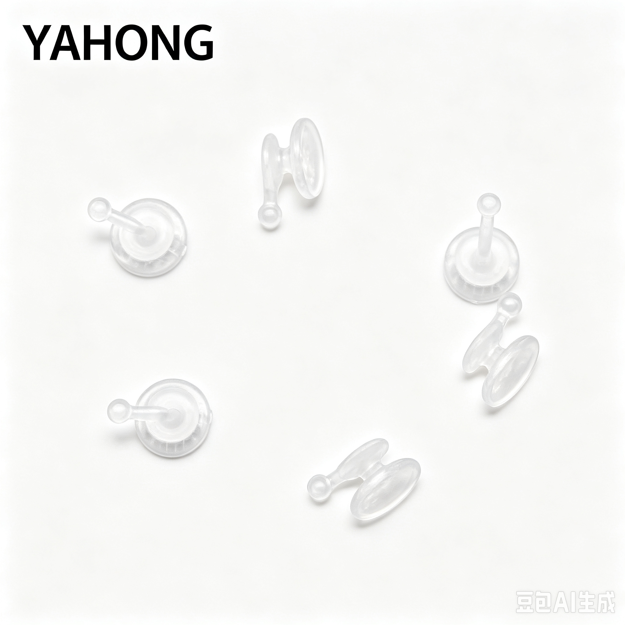Yahong Intra‑Oral Orthodontic Attachments Clear Lingual Button with Hook (W3‑3) Box 20*1