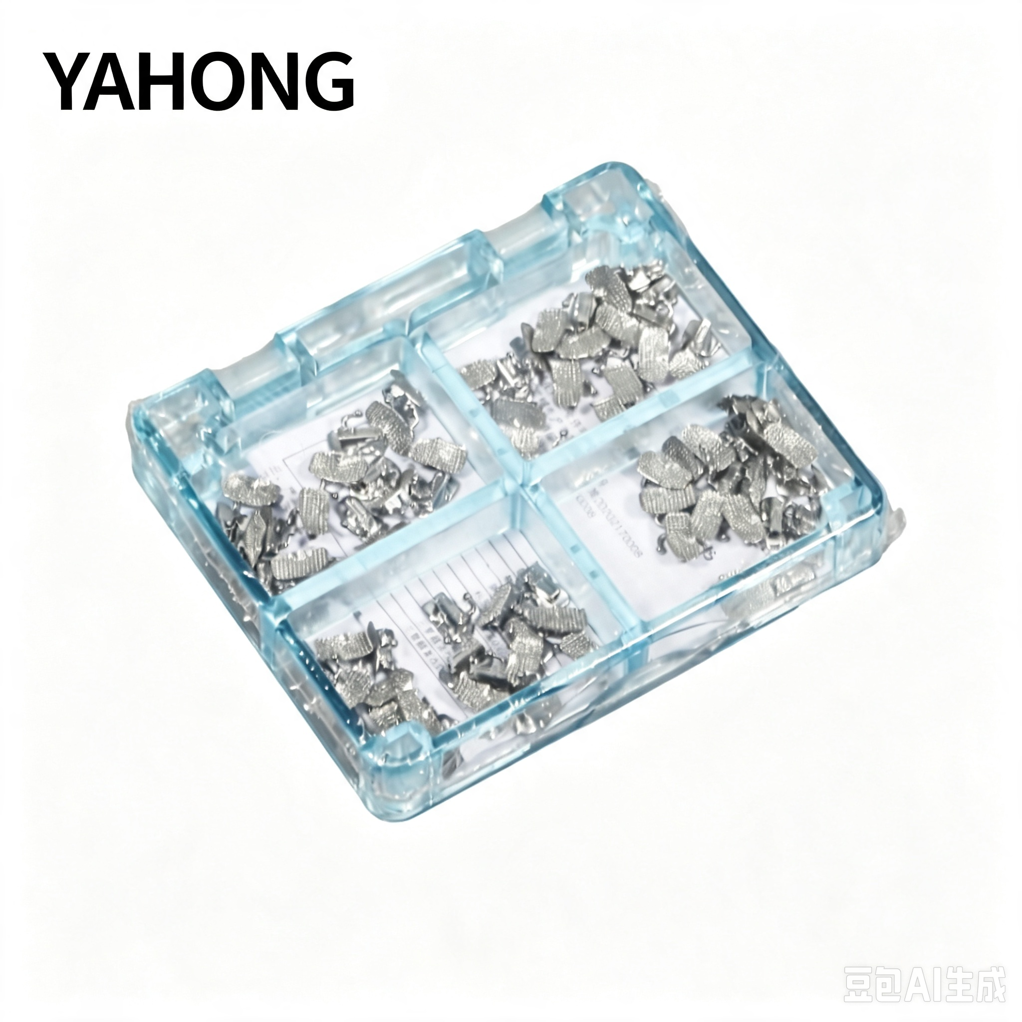 YAHONG Orthodontic Buccal Tube 6‑Position Single‑Tube Bondable Buccal Tube 1G (Non‑cap‑open) (F1) Boxed 4*1 Bag Pack 2