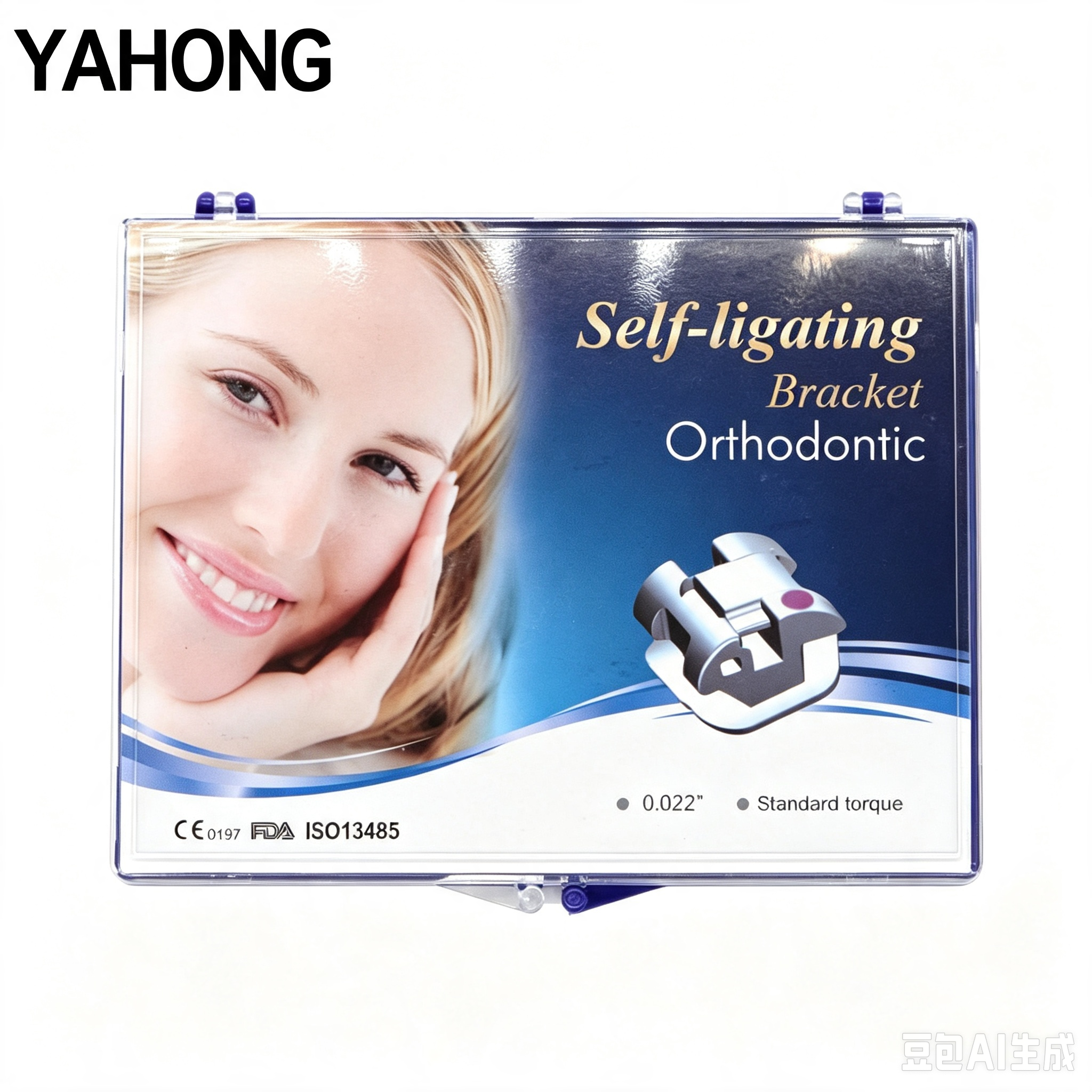 YAHONG Orthodontic Bracket, 5th‑Gen Self‑Ligating Bracket (H1),28*1 2