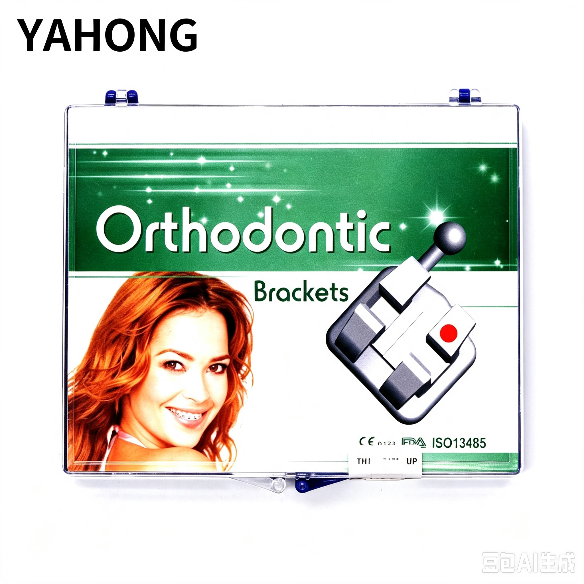YAHONG Orthodontic Bracket,Self‑Ligating Bracket (Active) (H1),20*1 2