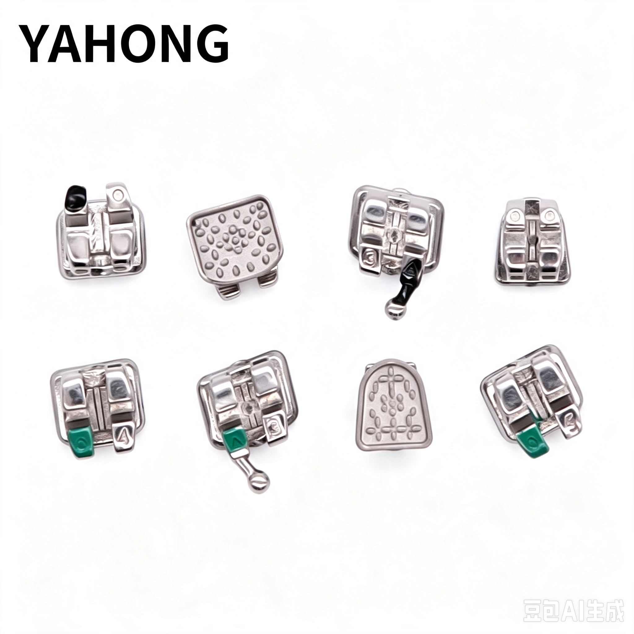 YAHONG Orthodontic Bracket,Integral Mesh Straight (A5),20*1