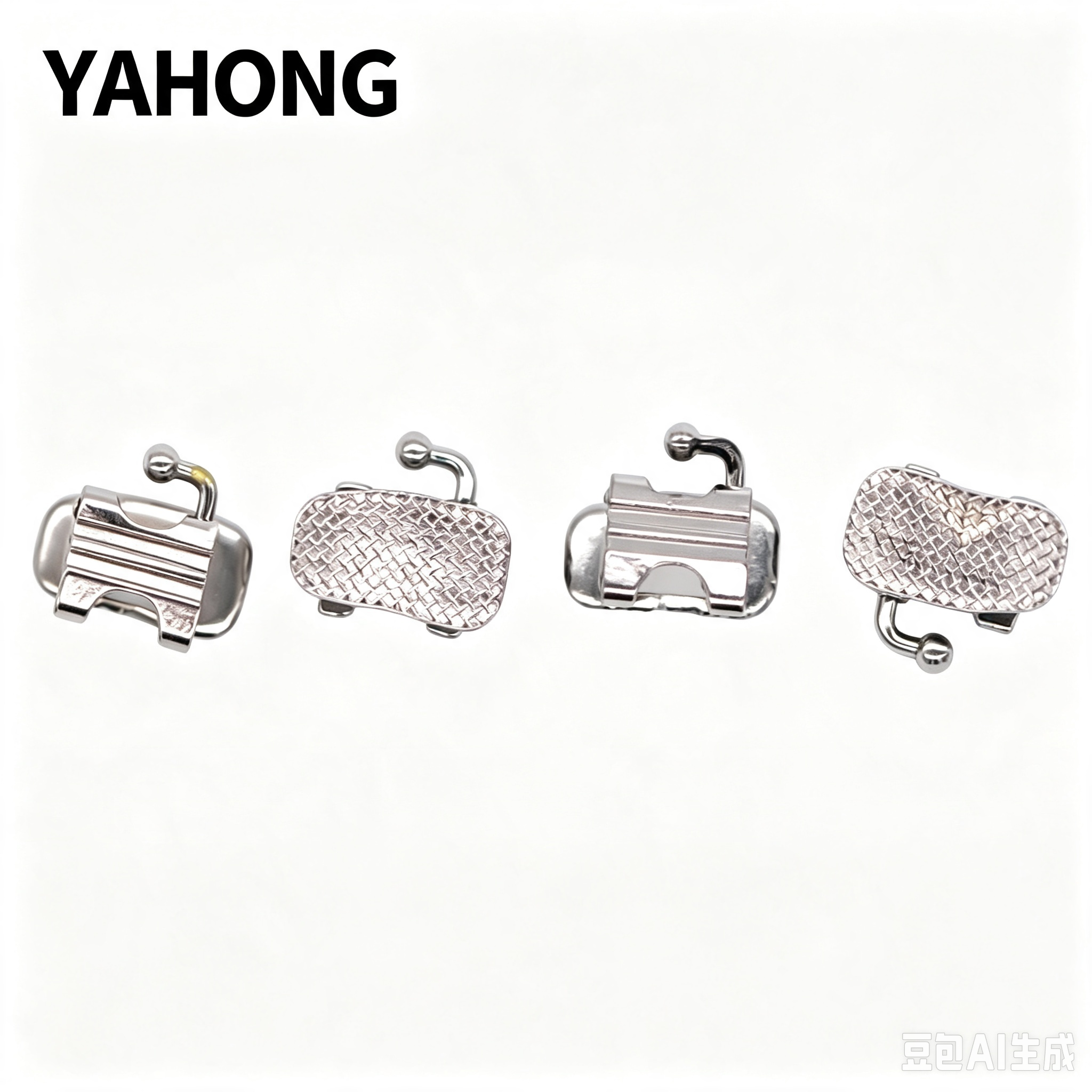 YAHONG Orthodontic Buccal Tube 6‑Position Single‑Tube Bondable Buccal Tube 1G (Cap‑Open) (F1) Boxed 4*1 Bag Pack