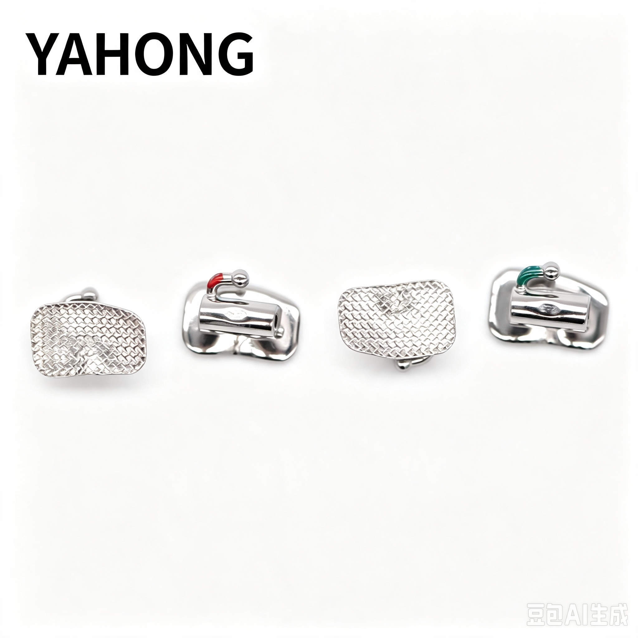 YAHONG Orthodontic Buccal Tube 6‑Position Single‑Tube Bondable Buccal Tube 1G (Non‑cap‑open) (F1) Boxed 4*1 Bag Pack