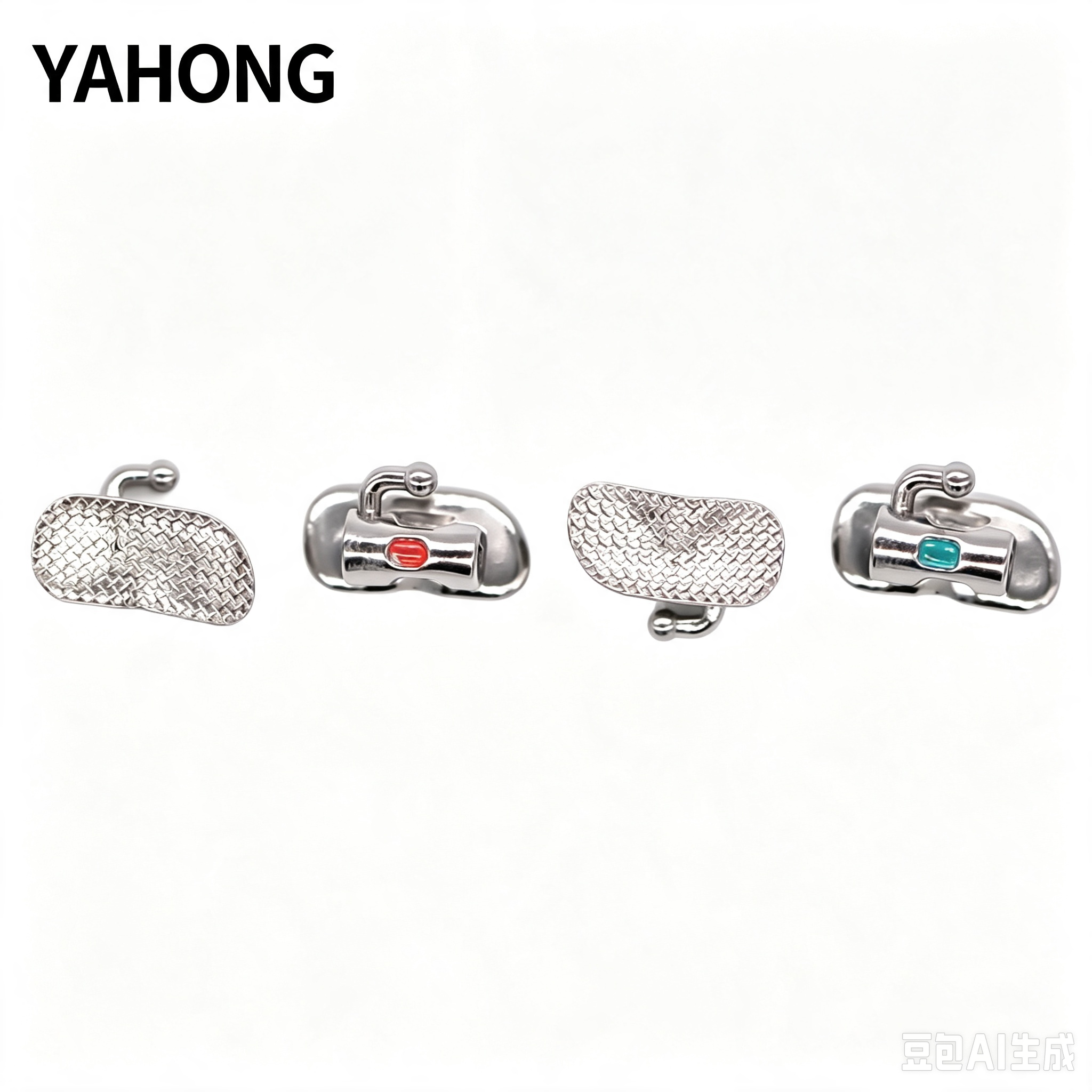 YAHONG Orthodontic Buccal Tube 6‑Position Single‑Tube Bondable Buccal Tube 3G (F1) Boxed 4*1 Bag Pack